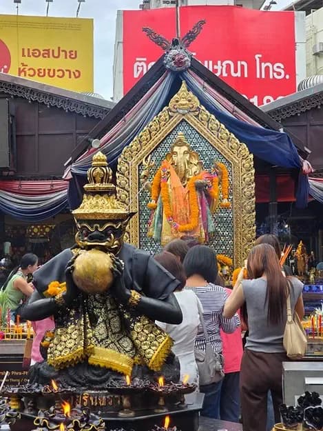 Close-up of the Ganesha Shrine